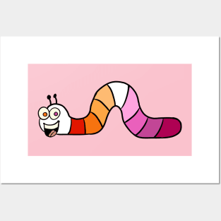 Lesbian worm Posters and Art